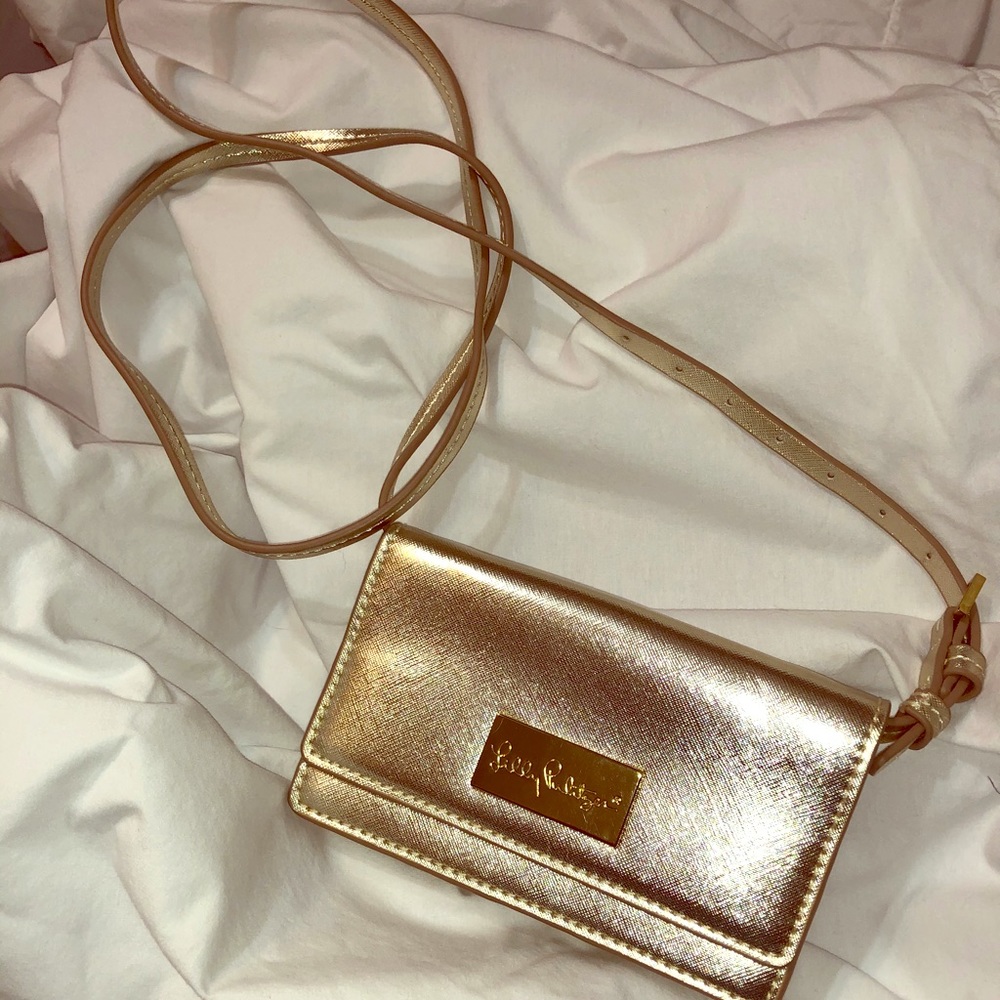 Lilly Pulitzer Gold Crossbody
